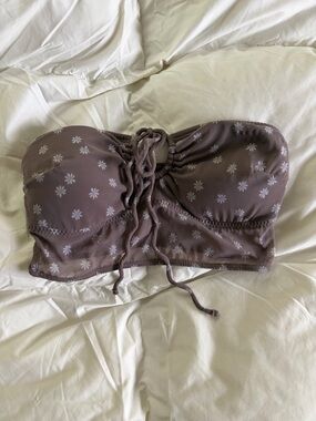 Hollister Brown Bandeau With Flowers